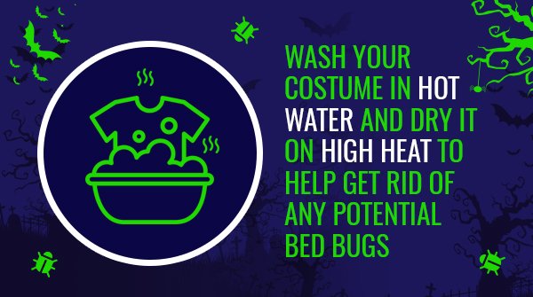 BedBugInjuryLaw's tweet image. If you suspect your #costume has been exposed to #bedbugs it is important to act quickly! Wash and dry your costume in high heat, or it may even be a good idea to throw it away to ensure you&apos;re not introducing an infestation into your home. #bedbugtips