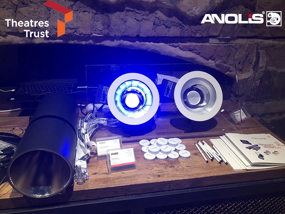 <a href="/Anolis_UK/">AnolisUK</a> exhibited at the <a href="/TheatresTrust/">Theatres Trust</a> yesterday, showcasing our latest #LEDfixtures including the #Ambiane downlight. Perfect for #Theatres, #auditoriums, #meetingrooms &amp; all venues requiring precise control of ambient lighting. Visit bit.ly/2MJjgQI. #AnolisLighting