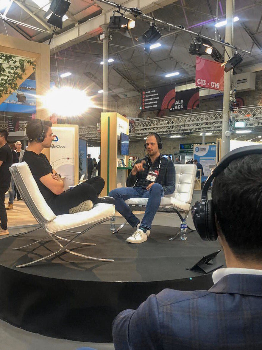 Being grilled by <a href="/NathanLatka/">Nathan Latka</a> on stage <a href="/SaaStock/">SaaStock</a> - talking about using debt in SaaS businesses and surviving to tell the tale! <a href="/SVB_UK/">SVB UK is now HSBC Innovation Banking UK</a> #tech #vc #VentureCapital #saas #SaaStock19