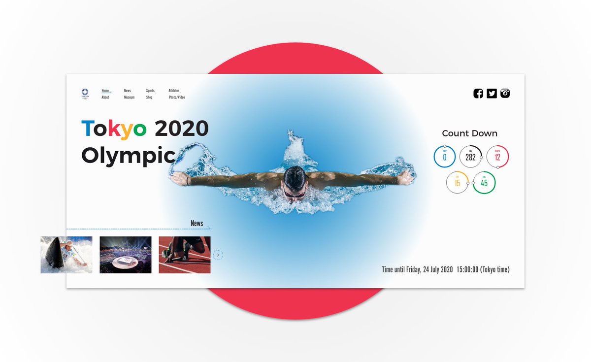 Figurinista_'s tweet photo. Day 14 โข Countdown Timer
tokyo 2020 olympics
281days 21hours 1min 40sec...
#DailyUi014 #dailyui #uidaily #uidesign #olympic #tokyo #Animations #xd #dribbble #behance #pleaseFB https://t.co/3drgytgCiZ