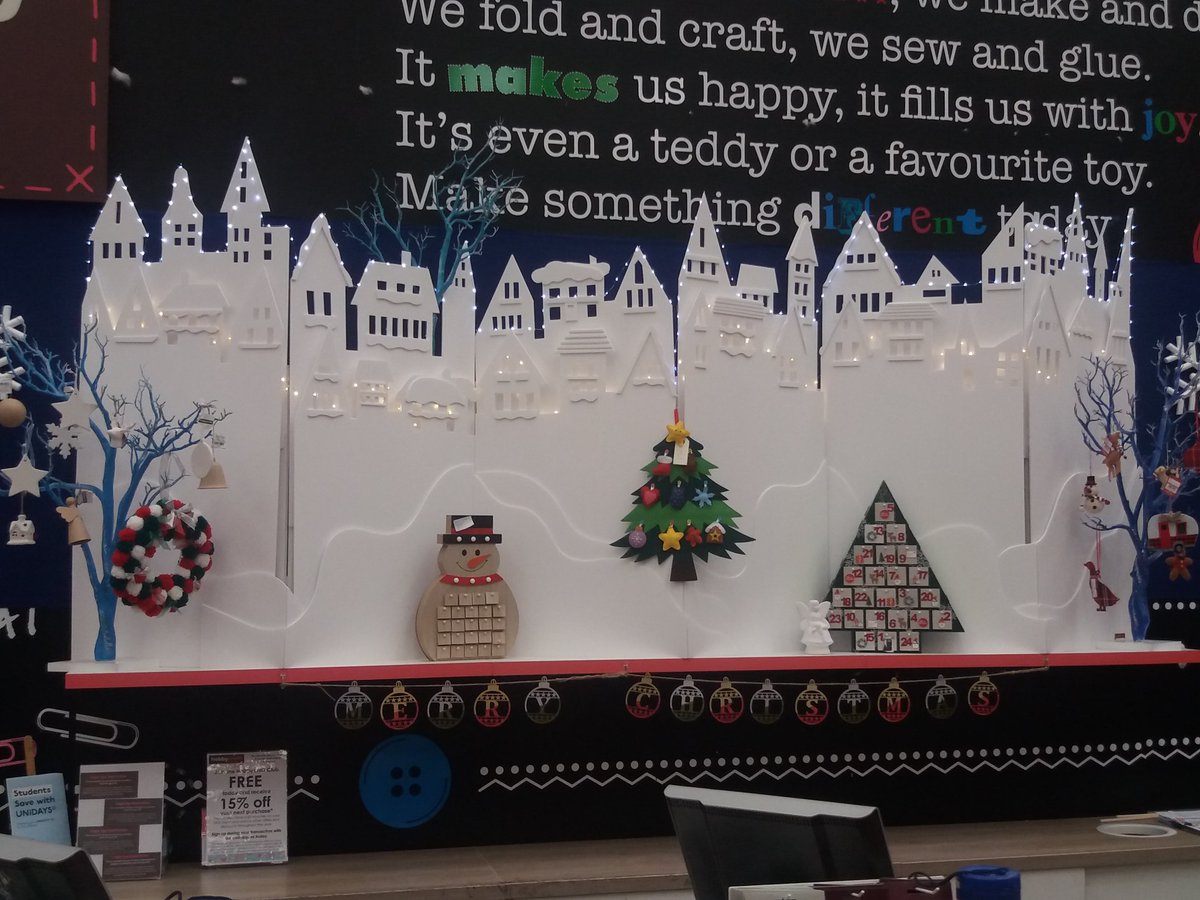 philliplegg's tweet photo. Who knew you could make Christmas from Foam board!! Answer = Jan @Hobbycraft_OXF did! Wow! #Area5FitForPeak https://t.co/k6VI8tQNoA