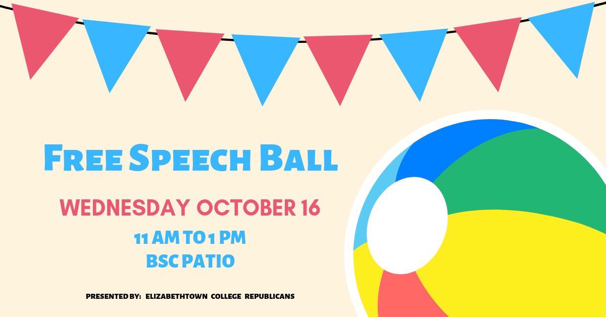 Don’t forget to visit us on the BSC Patio today from 11-1 to write on our free speech ball!