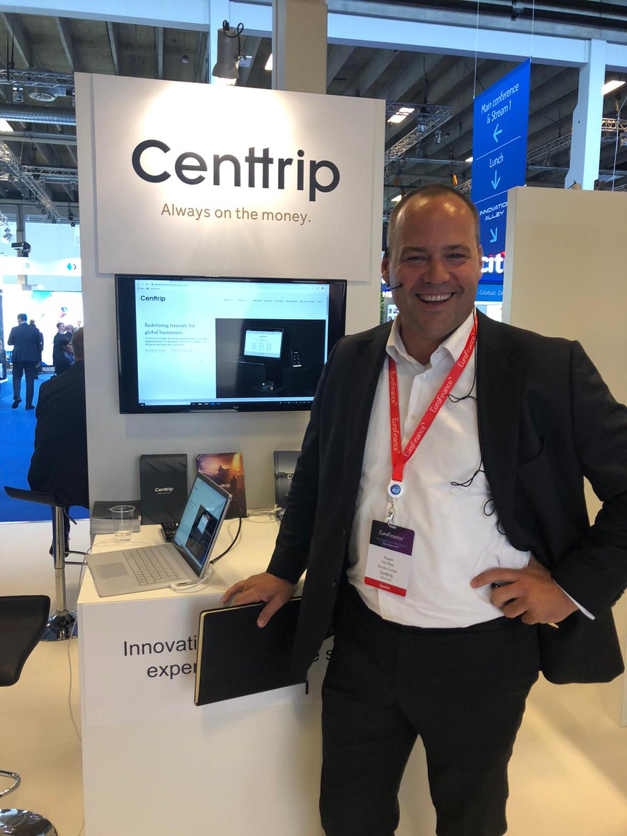 centtrip's tweet photo. The @EuroFinance International #Treasury Management in Copenhagen has got to a great start! Drop by our stand in #InnovationAlley and talk to our team about how we can help your company reduce costs and achieve efficiency when managing #cash and #liquidity. #realtimetreasury https://t.co/ibGJF38JYw