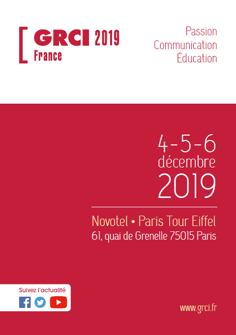 La 1ère annonce du #GRCI 2019 est sur le site !  Feuilletez la pour découvrir le programme détaillé et la liste des intervenants 👉 bit.ly/2prXVDi