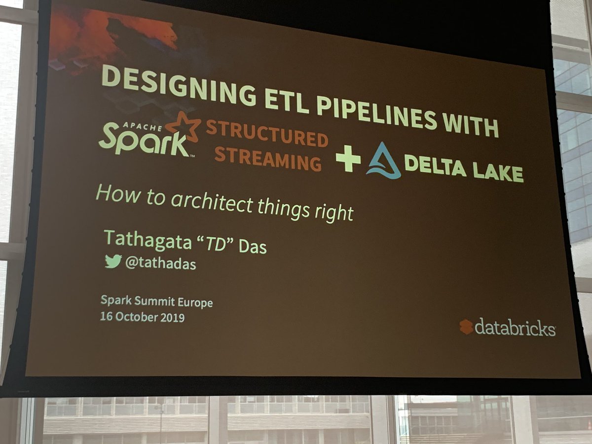 linnoinen's tweet photo. Hands down the most informative session today @SparkAISummit, on architecting Spark pipelines. @tathadas, kudos, Sir! 👌🏻#SparkAISummit https://t.co/DrMThsq3nw