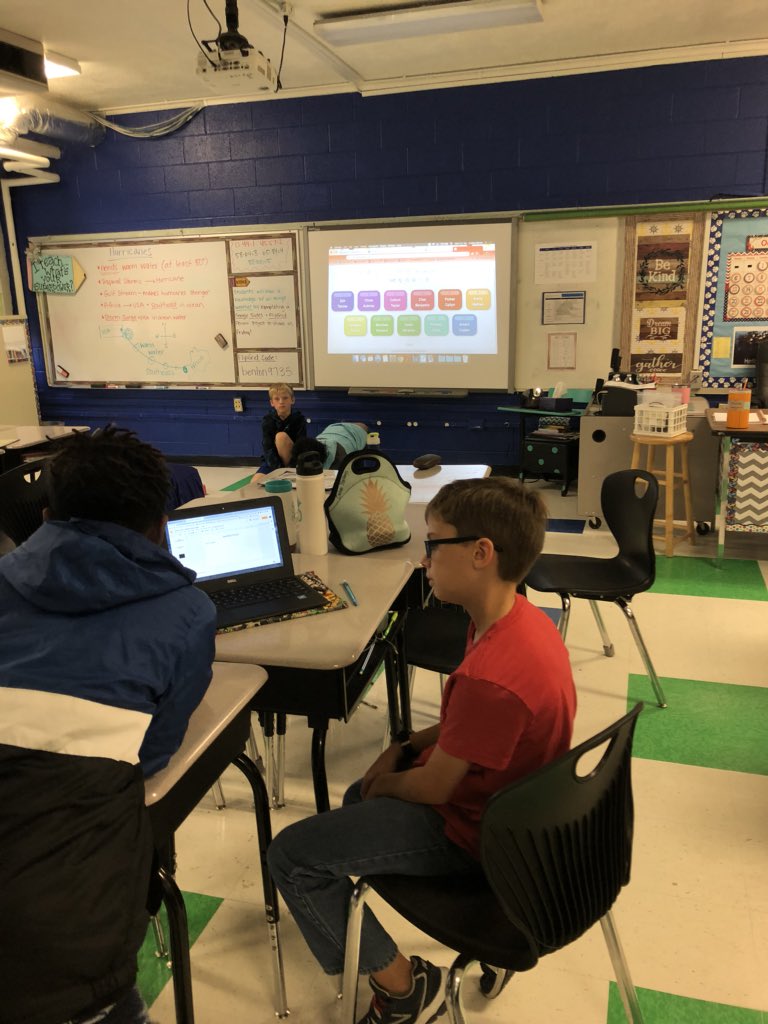 MrsBentonHGS's tweet photo. Using Flippity to make groups to complete a weather review project of FlipGrid videos on weather topics uploaded on to Google Slides to turn in! #dilcohort19 #flipgrid #flippity #googleslides #everychildeverychanceeveryday 💻 📓 https://t.co/7dLm4CWzjL