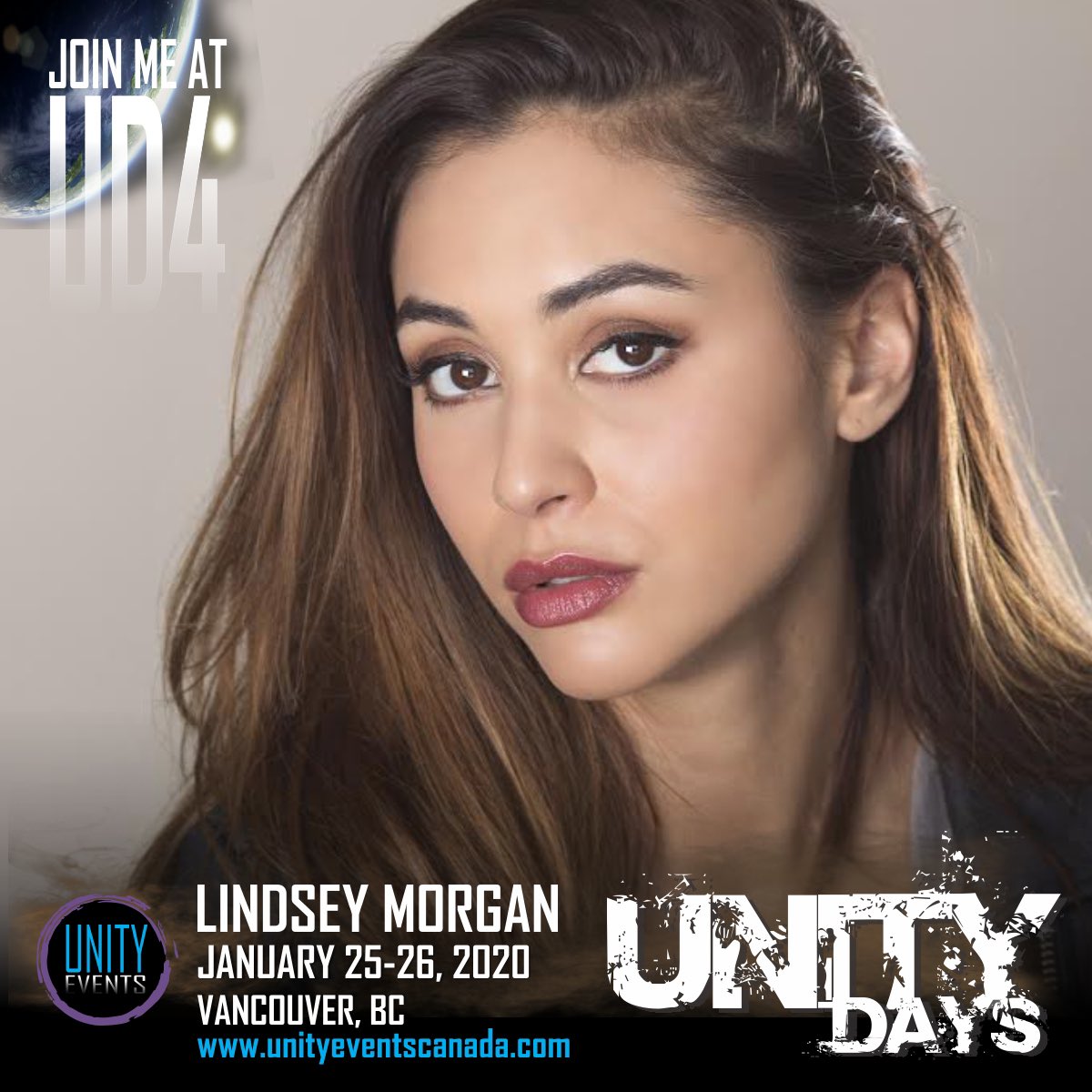 UnityEventsCA's tweet image. Let&apos;s kick off the morning with a GUEST ANNOUNCEMENT... Welcome back to the #UnityKru, LINDSEY MORGAN!

Lindsey appears on Sat &amp;amp; Sun at #UNITYDAYS2020.

Her VIP pass and meet &amp;amp; greets will be on sale tomorrow at 10am PT. Autograph and solo photo op are now available for purchase.