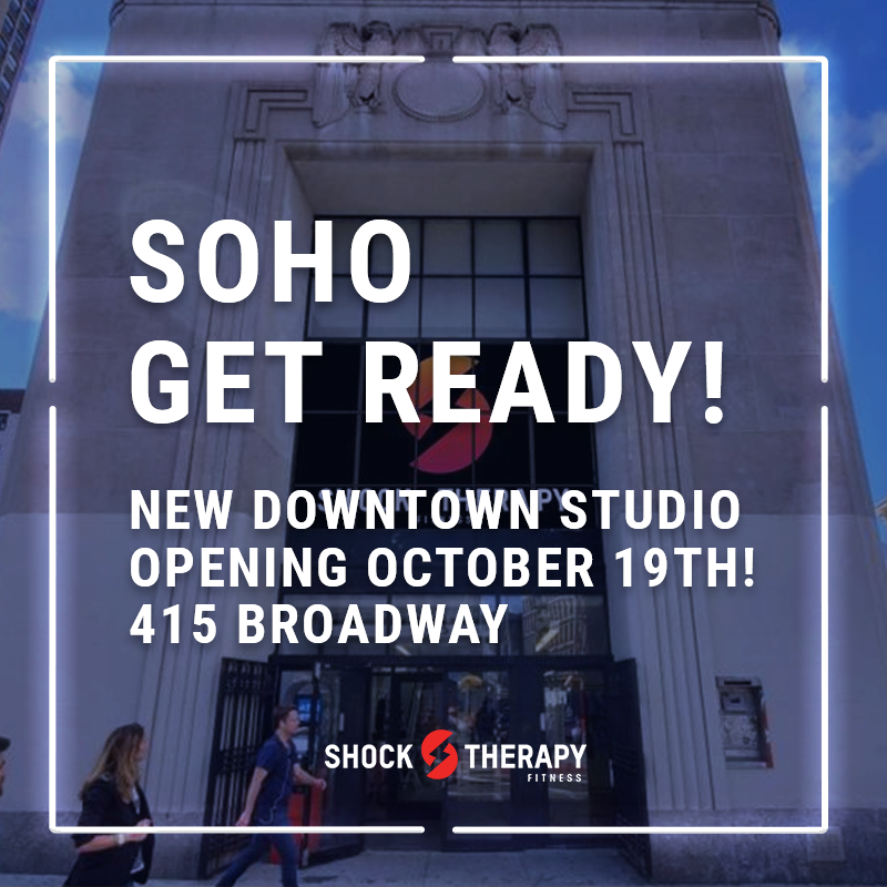 ShockTherapyNyc's tweet photo. Just 3 days left till our #sohonyc downtown studio opens its doors! See you at 415 Broadway on Saturday! #GetShocked #emstraining https://t.co/LEbhilg0Zz