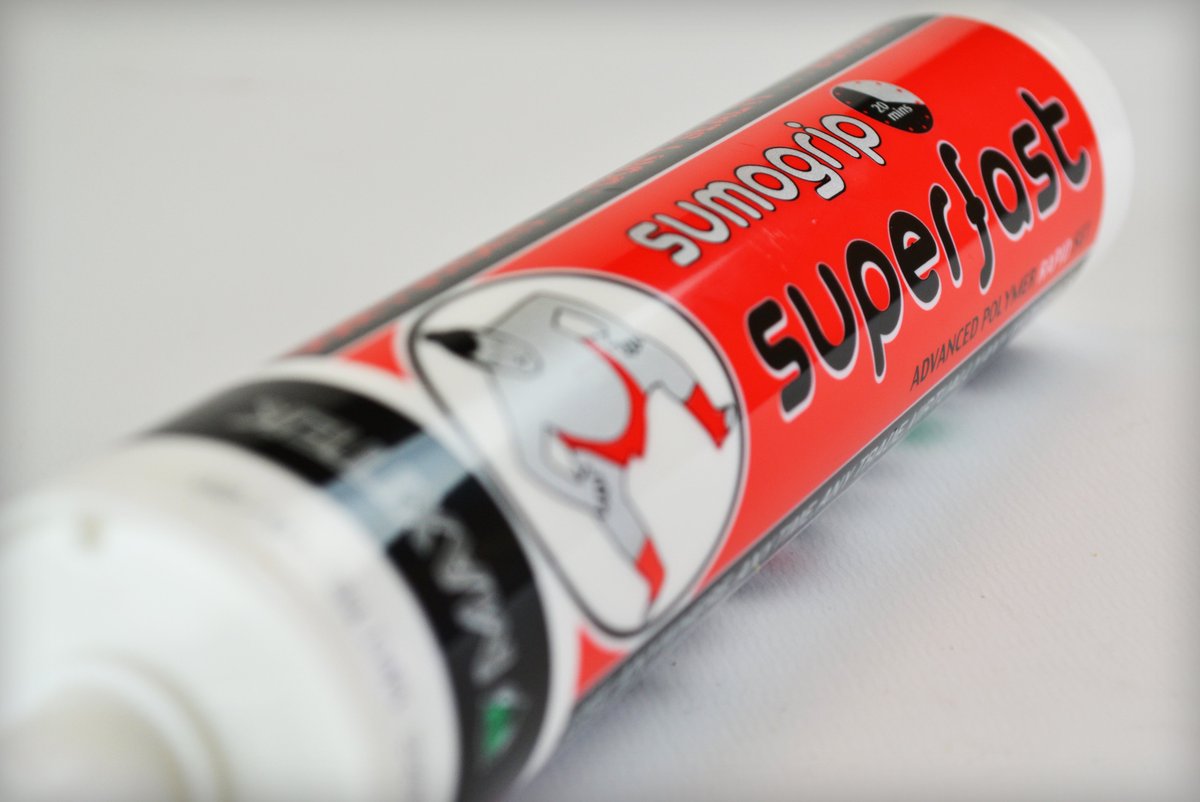 Sumogrip Superfast - the latest addition to the Sumogrip family! 

Excellent initial bond strength, after just 20 minutes, and fully sets after 3 hours.

Coming soon...