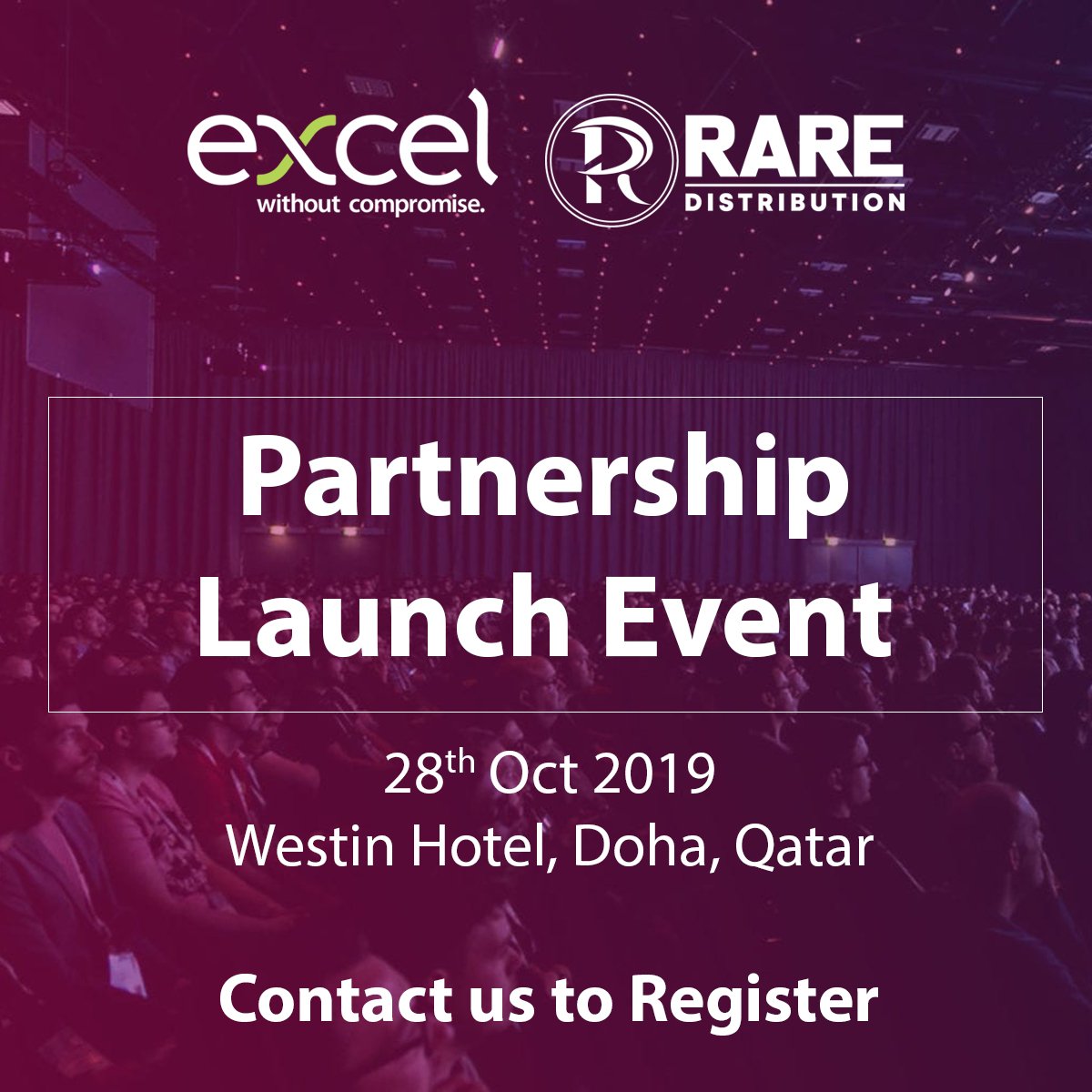RareDist's tweet photo. Excel Networking Solutions & Rare Distribution Partnership Launch Event on 28th October 2019 at Westin Hotel.
Register : https://t.co/fEzoZ5jAR4
#Excel #excelnetworking #raredistribution #raredist #structuredcabling #intelligentsolution #event #dohaevent #eventsindoha https://t.co/uMLMMEtU3m