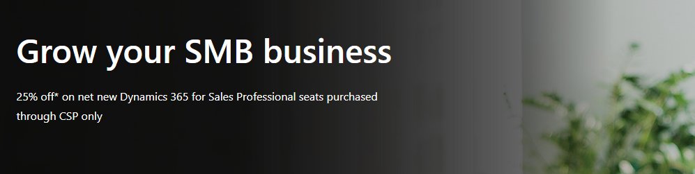 CyrilCourree's tweet photo. Great news for SMB customers! Microsoft announced that they will extend the #MsDyn365 Sales Professional promo 25% off to June 30, 2020. It also now includes Canadian customers. Reach out for more details. @SherWeb https://t.co/YG7iUmz90D