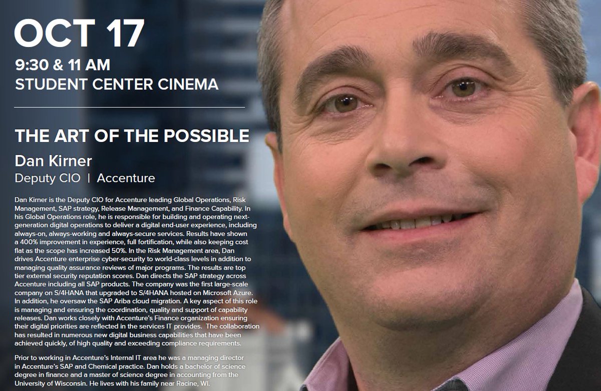 CBEC Executive in Residence Program tomorrow