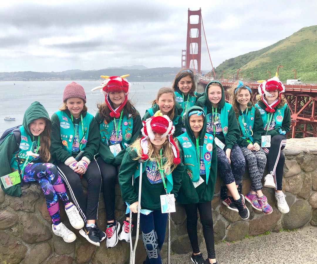 GSNorCal's tweet photo. #GoldenGateBridging is a go! Registration is open, so sign up to ensure your spot at this one-of-a-kind bridging experience for 5th grade Junior @girlscouts! https://t.co/Zf4iMAXZtN https://t.co/LuZeNalTzt