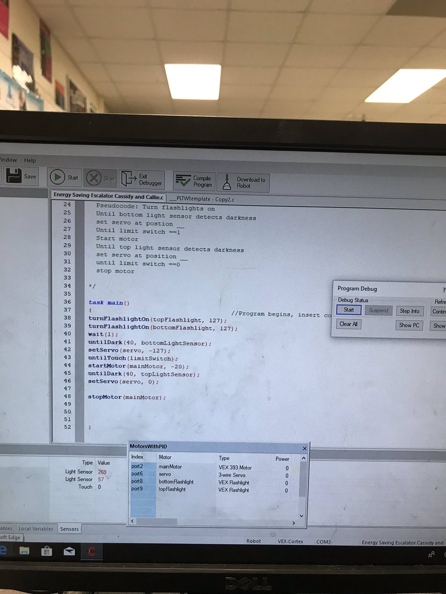 cassidykhull's tweet photo. #NorthSurryHighSchoolPLTW #codingday2 @sutphinjo https://t.co/3AXcvDuB9o