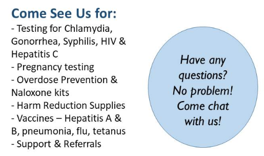 shiftcalgary's tweet photo. Safeworks is here to answer your health questions and concerns between 2- 3:30 pm on Thursday October 17th #Safeworks #ShiftCalgary #harmreduction https://t.co/XLjXlVKRwS