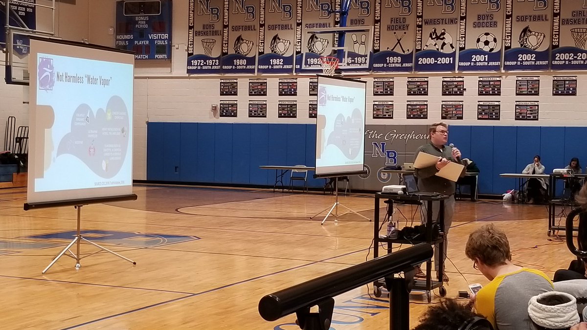 Mr. Romano from Prevention Plus came to Northern and shared information on vaping with our students. Thanks for helping to educate us! <a href="/nbc_hsprincipal/">HS Principal</a> #NBNation