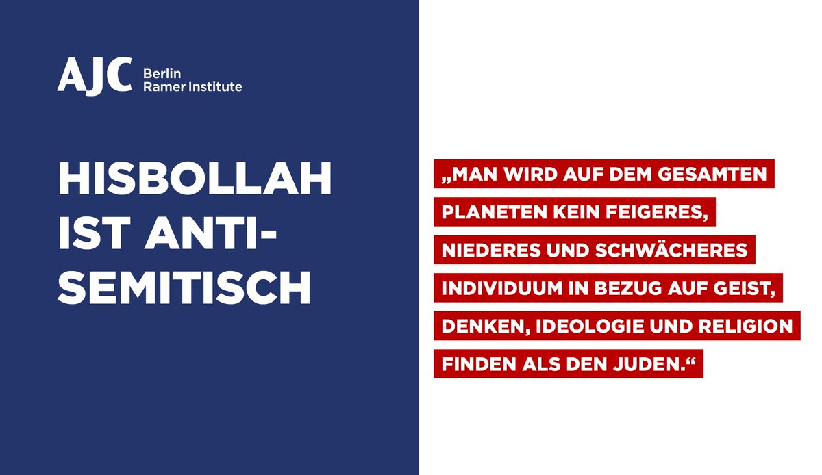 Ajc Berlin Aus Ihrem Antisemitismus Macht Die Hisbollah Nun Wahrlich Keinen Hehl Wie Dieses Zitat Zeigt Weitere Grunde Sie Endlich Vollstandig Zu Verbieten Hat Unser Ceo Davidharrisajc Hier Aufgeschrieben T Co Bt7ogefvtw
