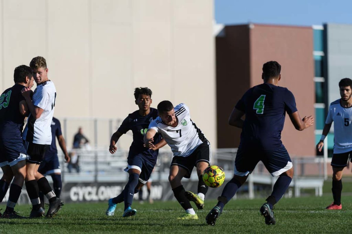 Last night your Cyclone men’s #soccer team earned a big Region IV win, defeating Kishwaukee College <a href="/kougarathletics/">Kishwaukee College Athletics</a> 2-1! The Fernandos struck again—Fernando Barragan (#19) &amp; Fernando Alvarez (#10) each scored &amp; Vasili Vouris (#7) had an assist. Go Cyclones! #BOOM #mvcyclones