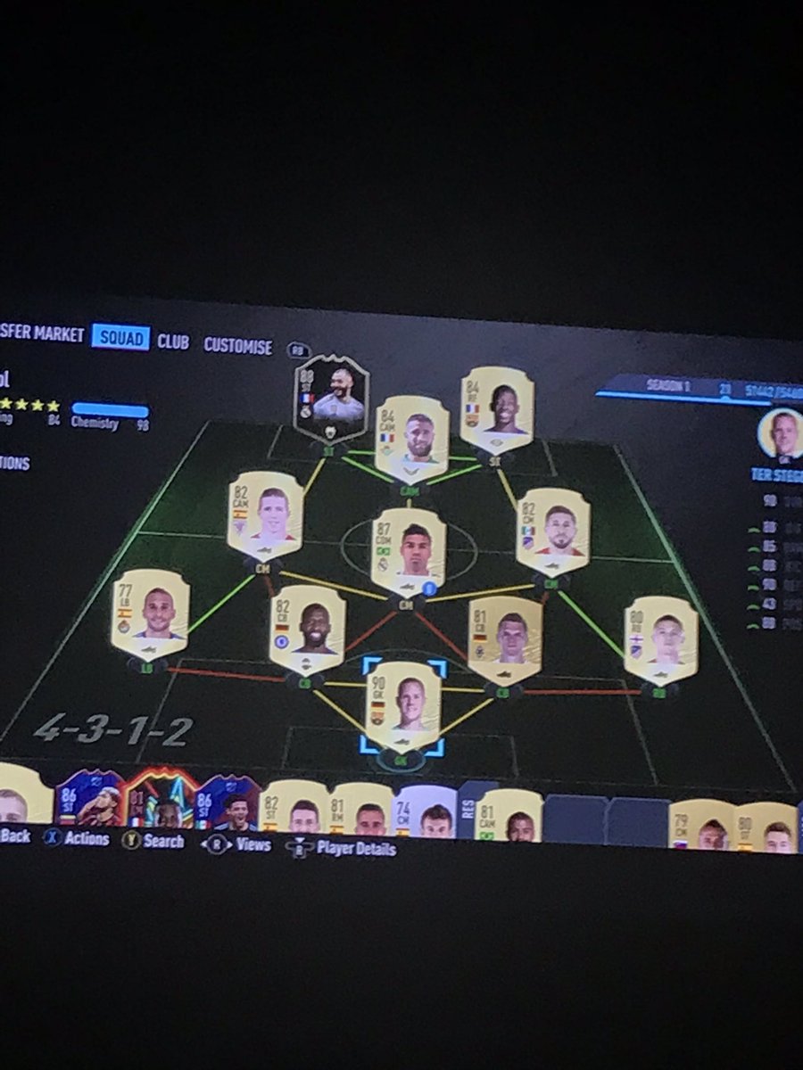 The teams I used to complete the icon swap objectives