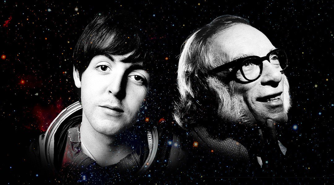 BUHGARC's tweet photo. Asimov penned a story outline called "Five and Five and One" for Paul McCartney, a long-time fan who asked him to write a screenplay for a Sci-Fi musical. Unfortunately, it was ultimately rejected. Come view and hold original Asimov material TODAY at 6pm, 5th floor of Mugar! https://t.co/YJOvqQE1xf