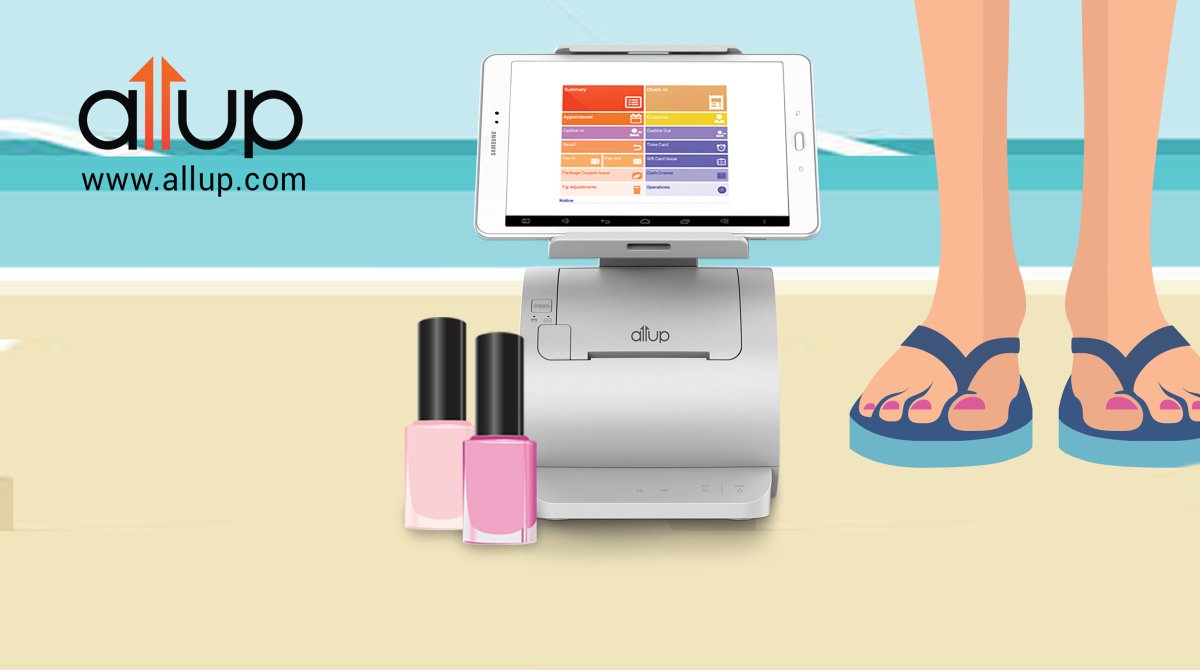 Nail salon owners! Are you ready to nail the competition? If you're looking for the perfect treatment of POS solutions for your salon, check out AllUP™. We have the products you need. Visit allup.com to learn more! #allup #nails #pos