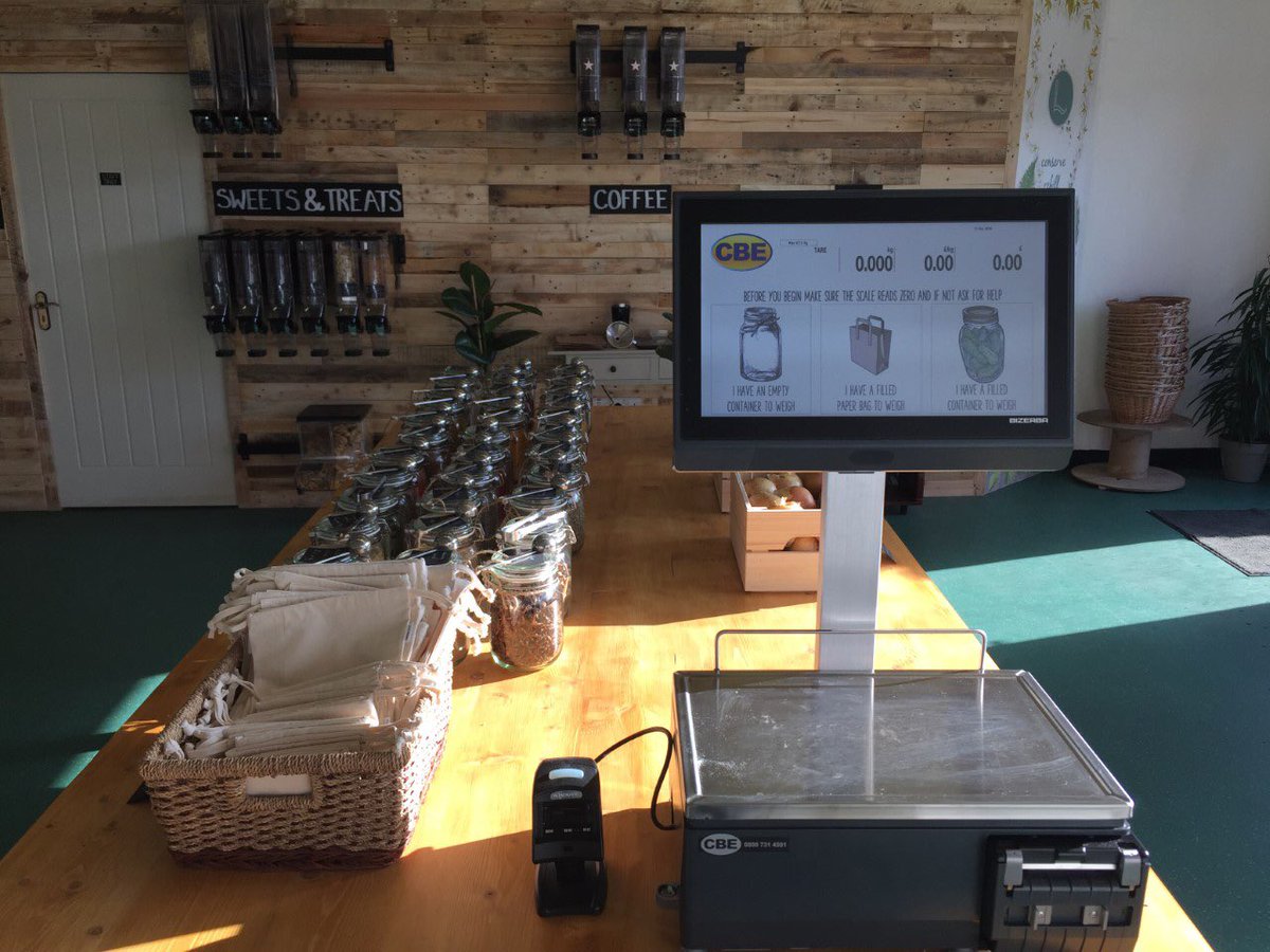 CBE_EPoS's tweet photo. Best wishes to Daniel and all the team at #TheLarder on their recent opening. It becomes the first #ZeroWaste store in the #Ballymena area.

Just #Fill , #Weigh &amp; #Pay. 

Installing our #CASIO #VR7000 #EPoS solution, our #Bizerba #XC800 #ZeroWaste #Scales &amp; #Datalogic #Scanners https://t.co/kKbqx7wkDe