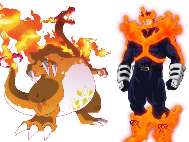 AmyBytee's tweet image. Gigantamax Charizard kinda lookin like Endeavor