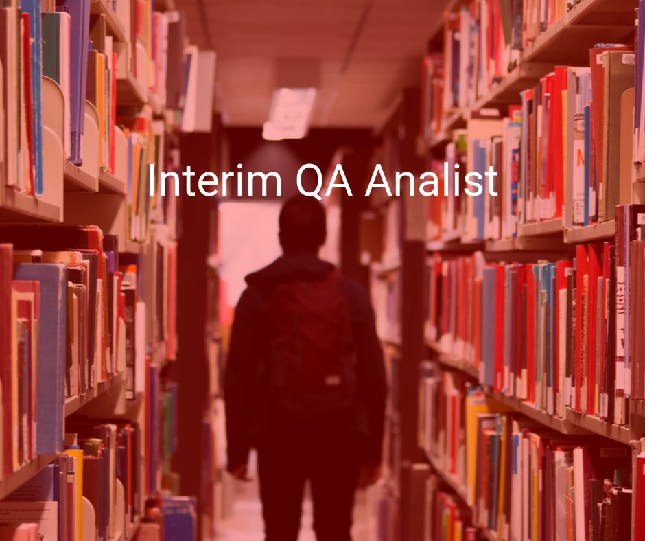 - Interim QA Analist -

Voor een uitgeverij zijn we op zoek naar een QA Analist. Ben je per direct beschikbaar en heb je interesse? Reageer dan via de link! sqiq.nl/opdrachten/int…