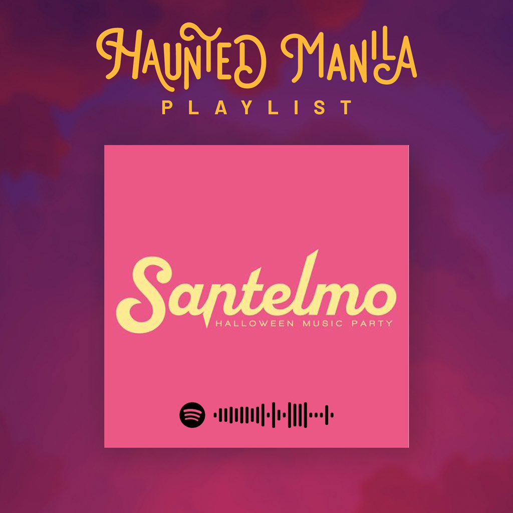 HauntedMNLFest's tweet photo. 2 WEEKS LEFT 'til  Santelmo: Halloween Music Party 🎃 

Can't wait? Scan this to listen to the official Haunted Manila: Santelmo Playlist on Spotify!

What other songs do you want to hear from your favorite artist? Tag them and request the song now!

#HMFSantelmo #HauntedMNLFest https://t.co/ZerdhUsGuB