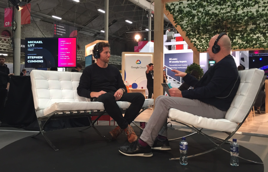 michaellitt's tweet photo. Great chat with @Stephen_Cummins on the @SaaStock Podcast Stage this morning, thanks to everyone who came out! ๐ง #SaaStock19 #VideoForAll https://t.co/FLv7j5KJ33