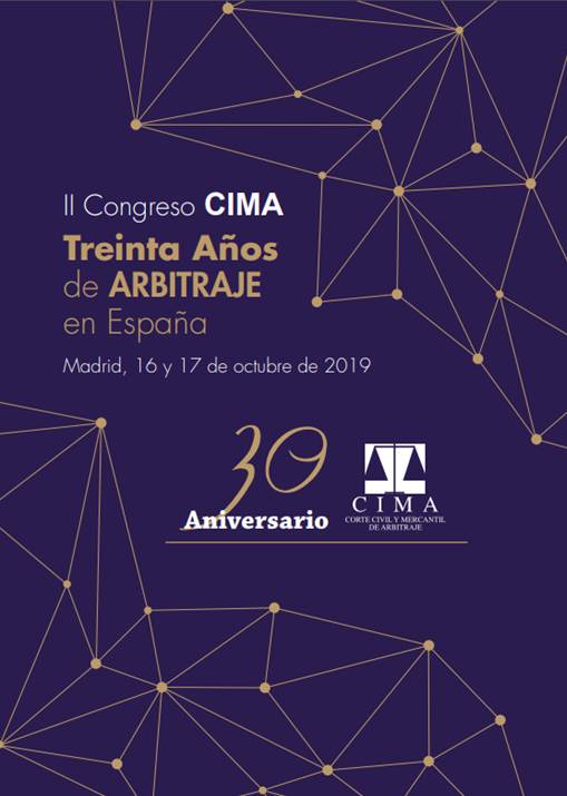⚖️📍Orgullosos patrocinadores oro del II Congreso #CIMA "Treinta Años de Arbitraje en España", en el que participan nuestros socios José Antonio Rodríguez y María José Menéndez. María José intervendrá en la mesa redonda sobre "Administración del arbitraje", hoy a las 18.15h.