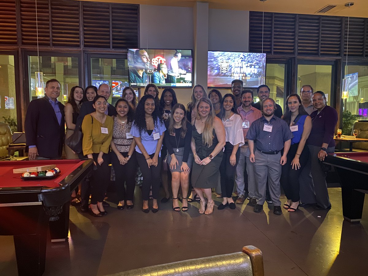 PRSAFTL's tweet photo. Thank you again to our #PRSSA &amp; #PRSAFTL Happy Hour sponsors @boardroompr and @OGPR!

We had an excellent evening on October 3 networking with fellow communications professionals and Florida International University students. https://t.co/JdOqQu3P0e