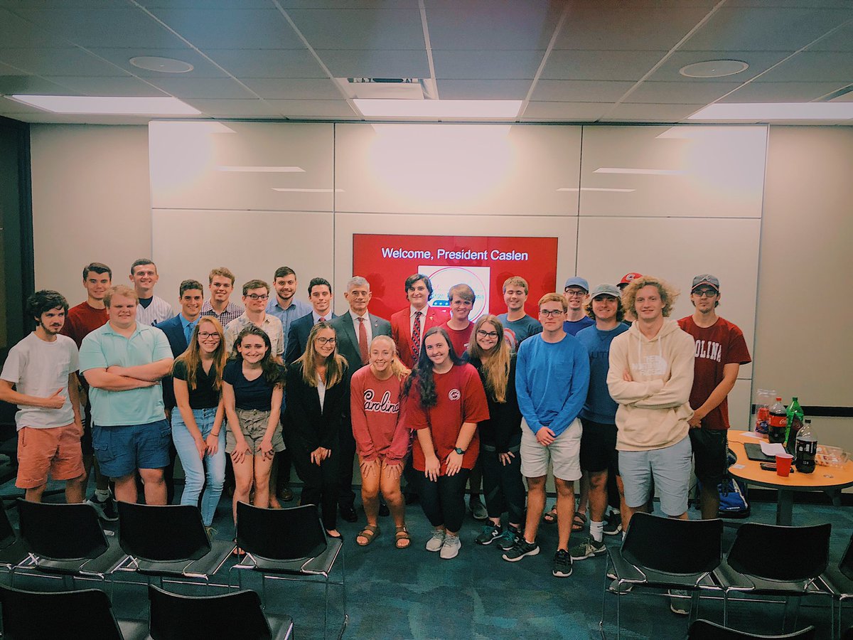 USCCRS's tweet photo. We are so thankful and thrilled to be able to have hosted @Bob_Caslen at our meeting last night. It was wonderful to hear your vision for USC. We are excited for what the future holds. https://t.co/n4MnlWcpV1