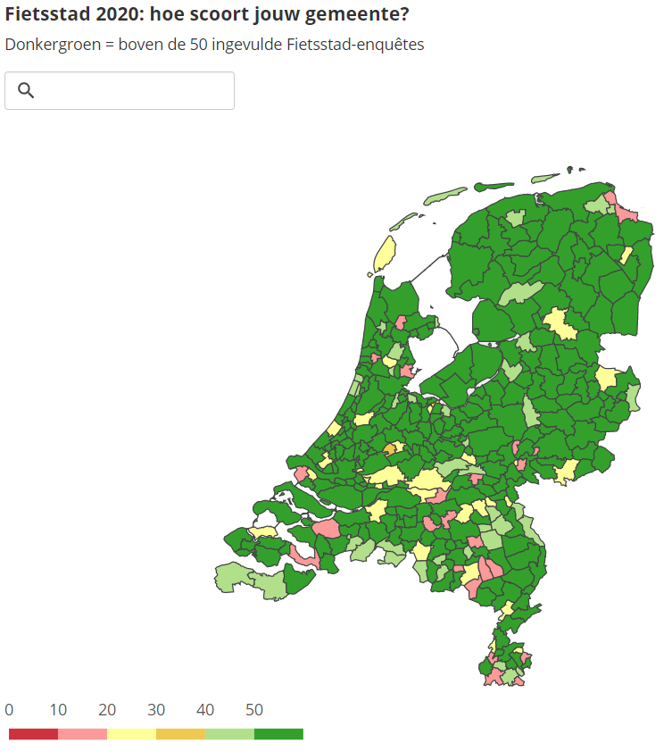fietsersbond's tweet photo. Welke gemeenten blijven nog achter? Kijk hoe jouw gemeente het doet en daag de komende twee weken je vrienden, familie, collega's en andere gemeenten uit om net zoveel enquêtes te halen! Samen kunnen we heel Nederland groen laten kleuren van het fietsen. 

https://t.co/QoAnu0CbtN https://t.co/DorJczeoRx