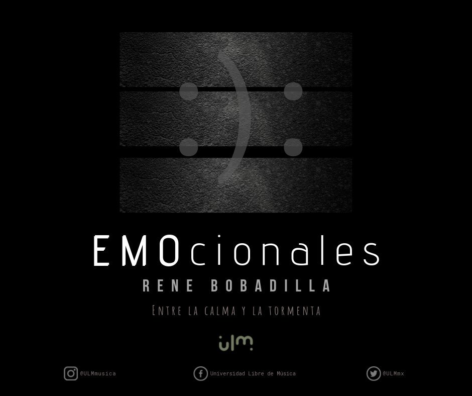 Los Miércoles son de playlist en ULM. 
¡Nos encanta conocer el universo de cada una de las personas dentro de nuestra casa de estudios! 

Rene Bobadilla nos comparte sus #25Canciones:
▪️◾️EMOcionales ◼️◾️
Puedes escucharlo y seguirlo en el link de abajo ⬇
bit.ly/ULM-ReneBobadi…