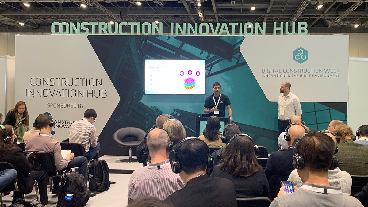 Invicara's tweet photo. Live from #DigitalConstruction, Invicara and Kingspan present “The Buildings of the Future are here. Are you Ready?” In case you missed it, check the Invicara blog soon for a recap! https://t.co/2VD0MOMxCF
