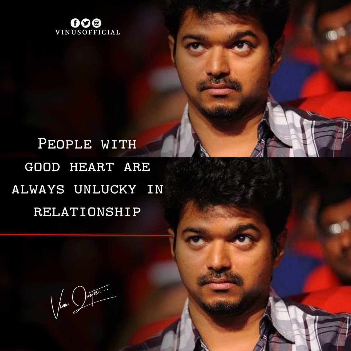 vinuofficial's tweet photo. Thalapathy Quotes ❤️ #Thalapathy #Vijay #ThalapathyQuotes #VijayQuotes #Quotes #Motivation #Inspiration #Sarkar #Mersal #Bigil #Vinusofficial #Vinuquotes #Vijaysm #Kerala #Vijayanna #BigilAudioLaunch #Bigilfirstsingle #JosephVijay #Theri @actorvijay @Atlee_dir @archanakalpathi https://t.co/ThNr2DHWWt
