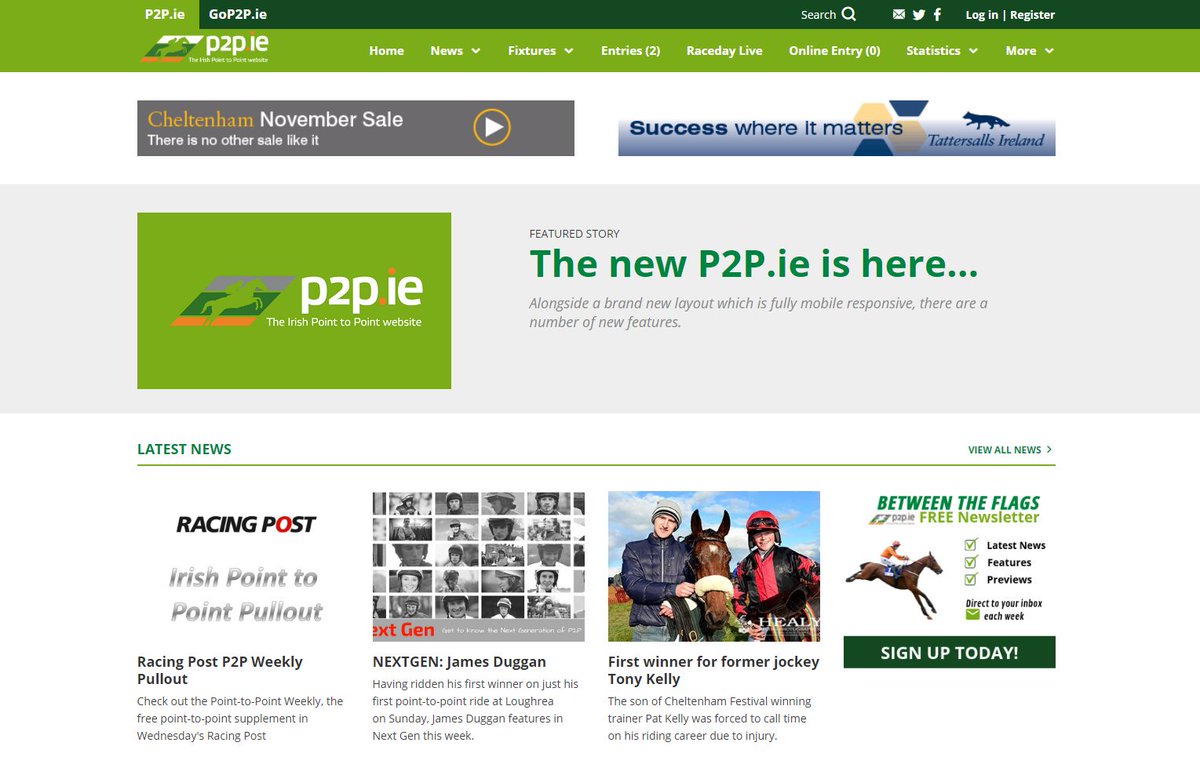 💻 16 years after we first went live, the brand new P2P.ie website has now been launched....and a lot has changed on the site since 2003!

Have a read through some of the new features - p2p.ie/news_item.php?…