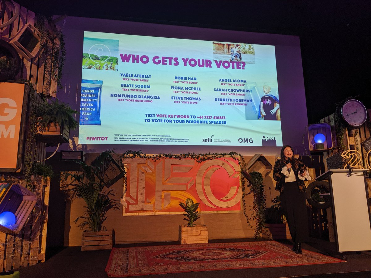 Oh, and don't forget to vote for your favourite speaker! Lines are open until 6 CEST! #IWITOT