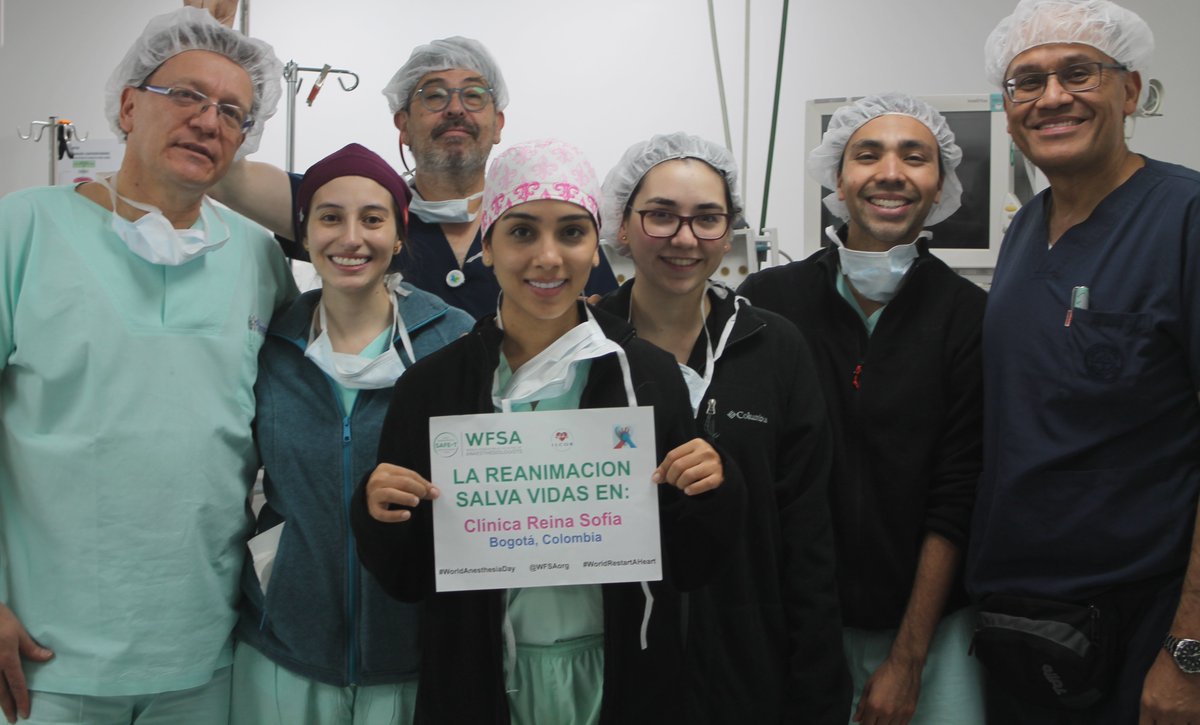 #WorldAnaesthesiaDay  at Clinica Reina Sofia, Bogota, Colombia!