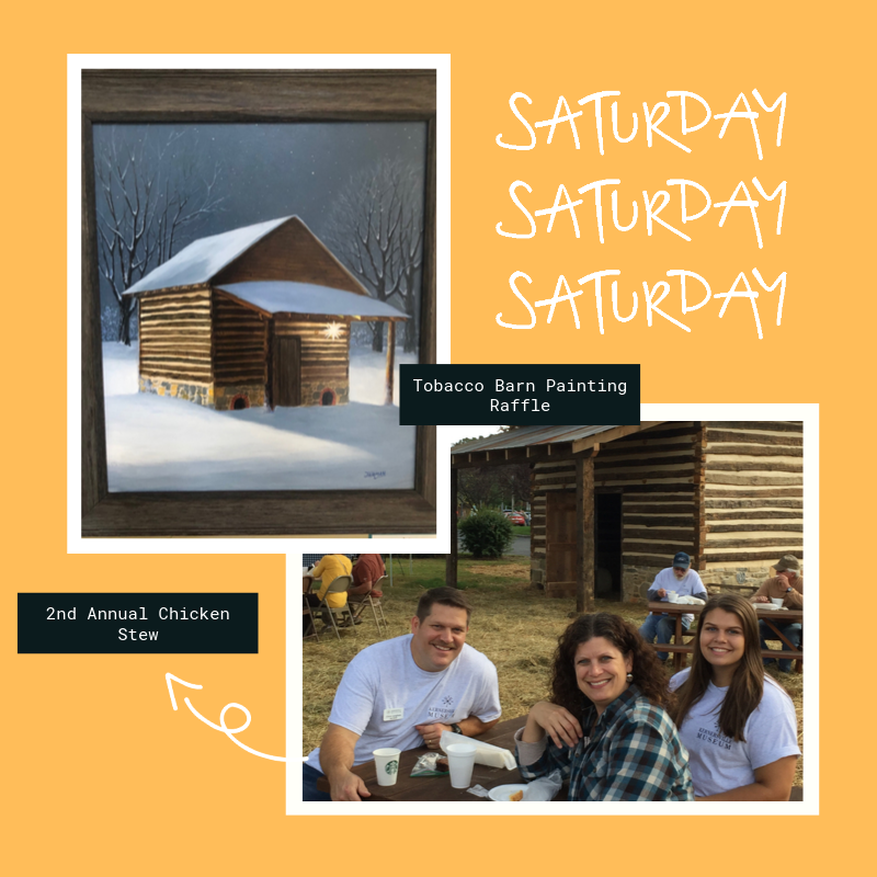 Don't forget our Chicken Stew is this Saturday from 4-6 p.m! Tickets are still available so make sure you get yours today! And don't forget to enter into the raffle to win this beautiful painting of our Tobacco Barn!

Tickets: secure.lglforms.com/form_engine/s/…