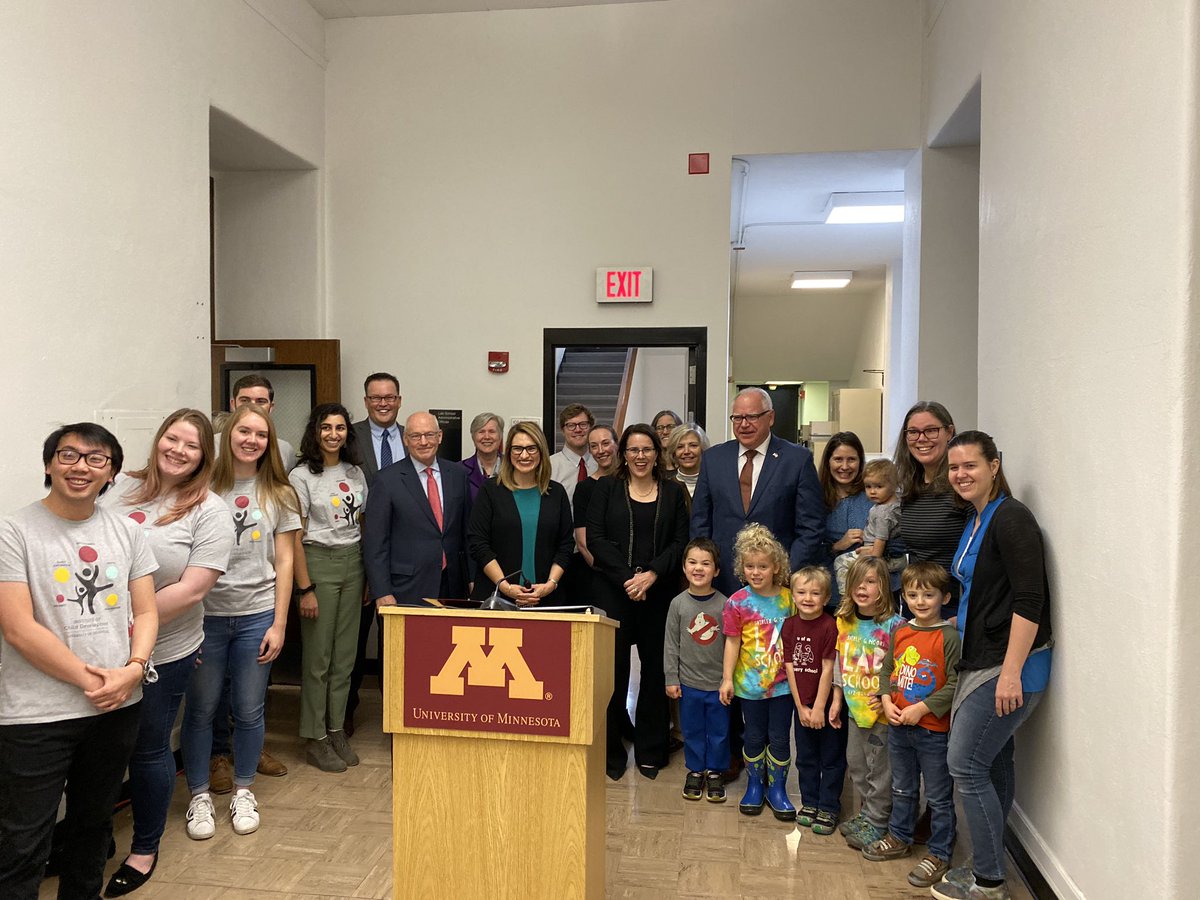 I’m proud to kick off our statewide bonding tour today at the <a href="/UMNews/">University of Minnesota</a>  Institute of Child Development.

🎥: facebook.com/GovTimWalz/vid…

#OneMinnesota #mngov #mnleg