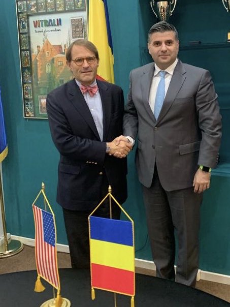 Great to see again in Bucharest  Matthew Boyse, Deputy Assistant Secretary , Bureau of European Affairs - US Department of State. Common agenda on 5G #cybersecurity, adoption on new technologies. #TransatlanticPartnership, <a href="/AmbasadaSUA/">U.S. Embassy Bucharest</a>