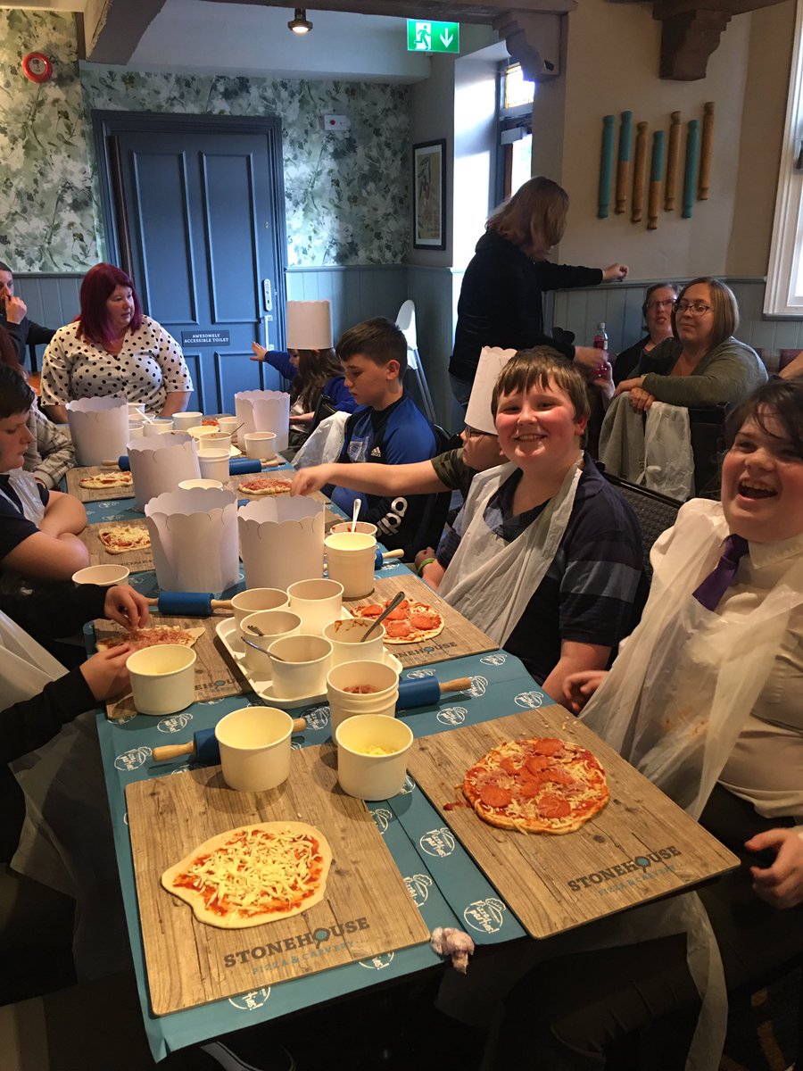 Pizza Making at Club AUsome #pizza #stonehengemadefrompepperoni #pizzamaking #happytummies
