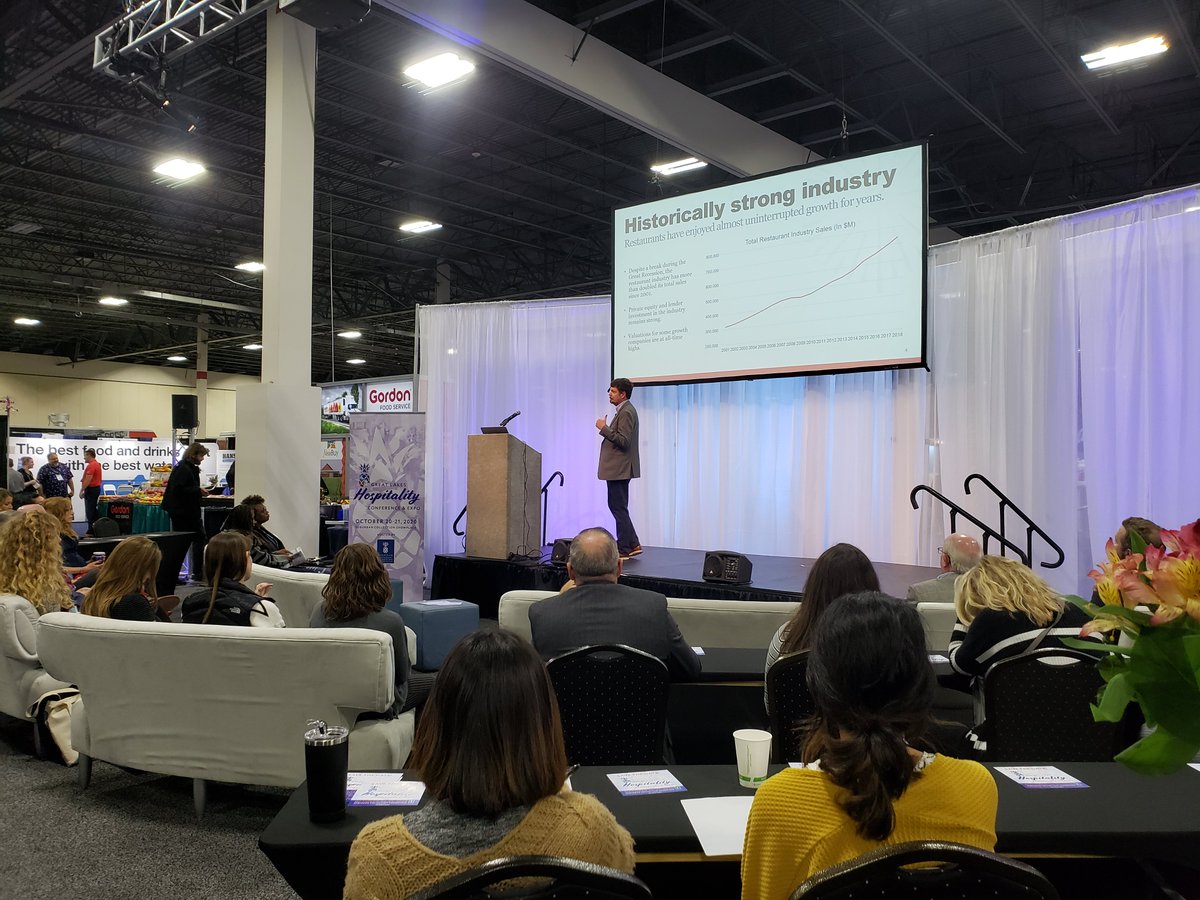 MRLAShow's tweet photo. There is great #opportunity in the #restaurant #industry according to @jonathanmaze 

#MRLAShow2019 https://t.co/rkUT3byVZb
