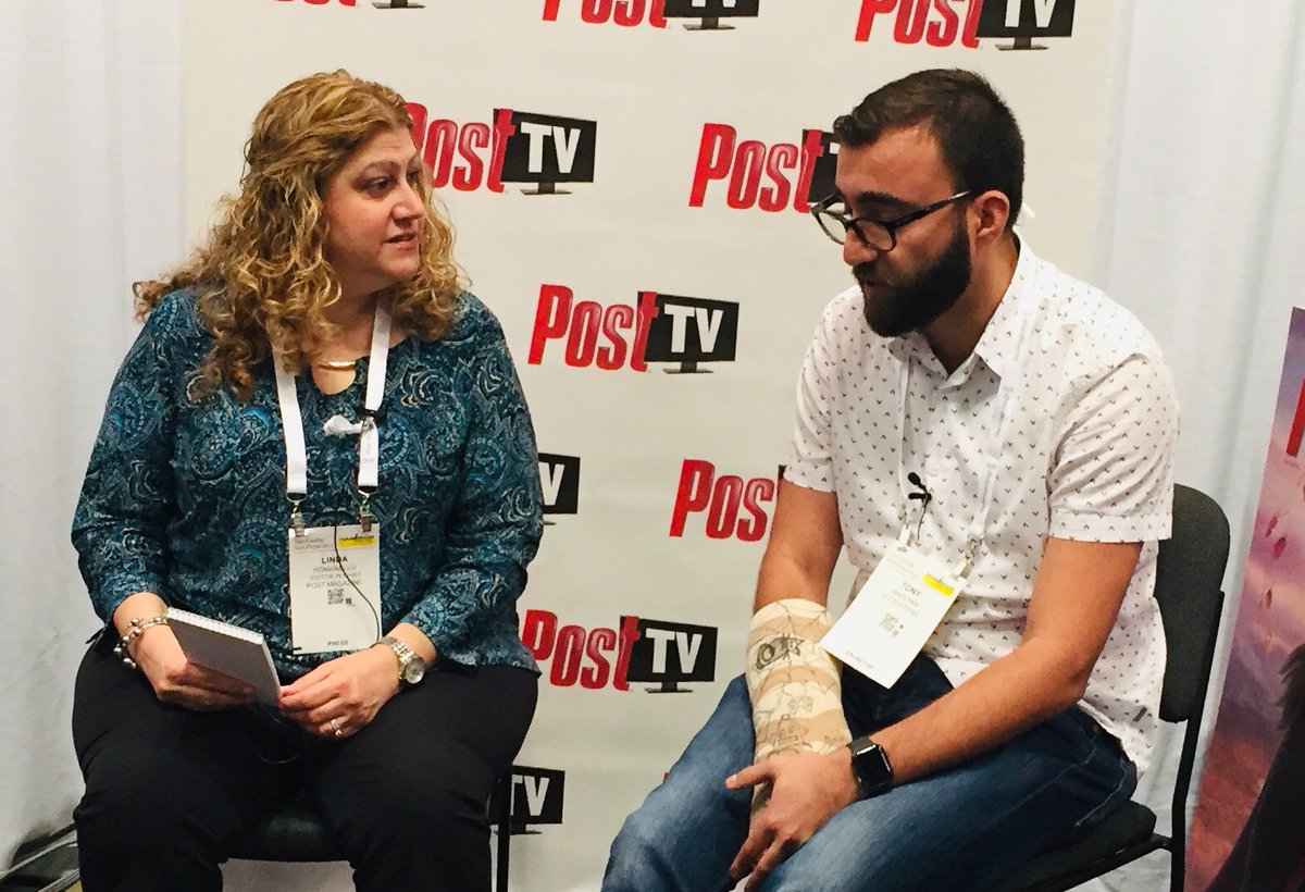 #NABShowNY:  <a href="/LindaRomanello/">Linda Romanello</a> sits down with Tony of <a href="/AltSystems/">Alt Systems</a> for a live stream on #PostTV. Tune in to our Facebook page to watch. 
#postproduction #postmagazine #streaming
