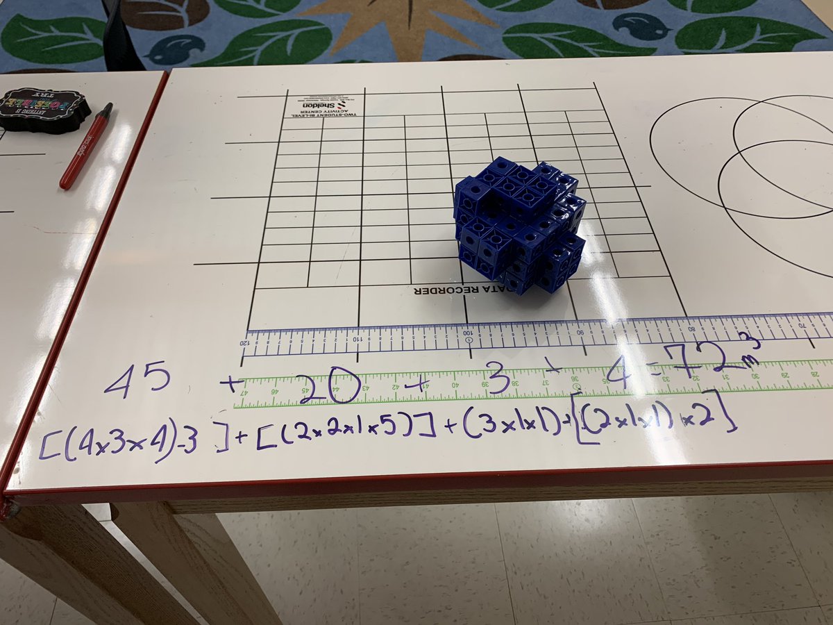 technotchr's tweet photo. Challenge excepted and we think accomplished. Diondre and Ki’Yani have ’equationed’ it for you. What do you think? Are they right? #math5md5 https://t.co/zQBkHPKf81