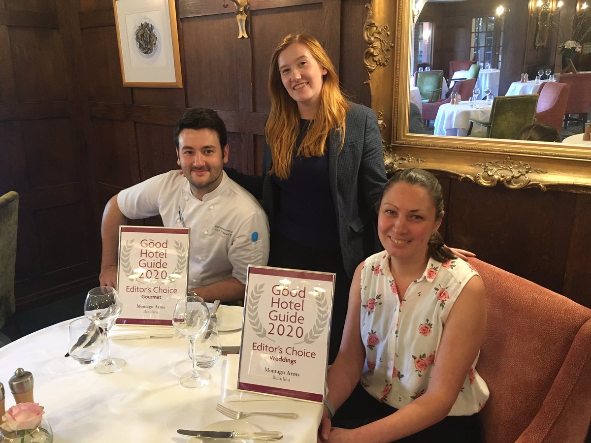 So nice to have these <a href="/GoodHotelGuide/">GoodHotelGuide</a> awards home @themontaguarms. Busy day @IndHotelShowLDN show yesterday. Well done team 👍 #Awards #NewForest #wedding @claraearp @ApologioSergio @mattwchef <a href="/JeremyWhitworth/">Jeremy Whitworth</a>