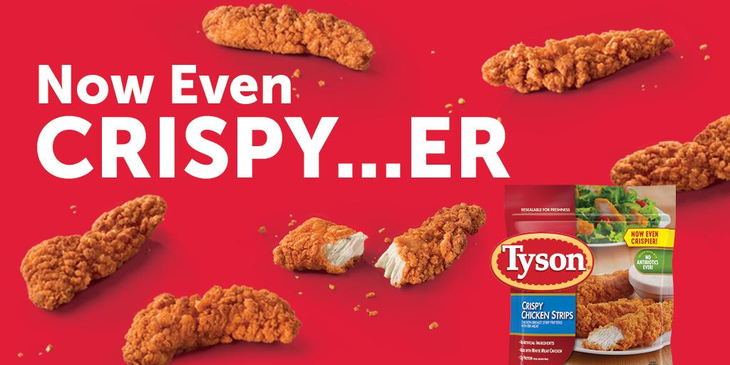 AliceGr89806755's tweet photo. #AD Enjoy the same classic Tyson Crispy Strips taste with crispier breading. Find them in the freezer aisle at Food Lion today. https://t.co/S0T8ER2Kh3