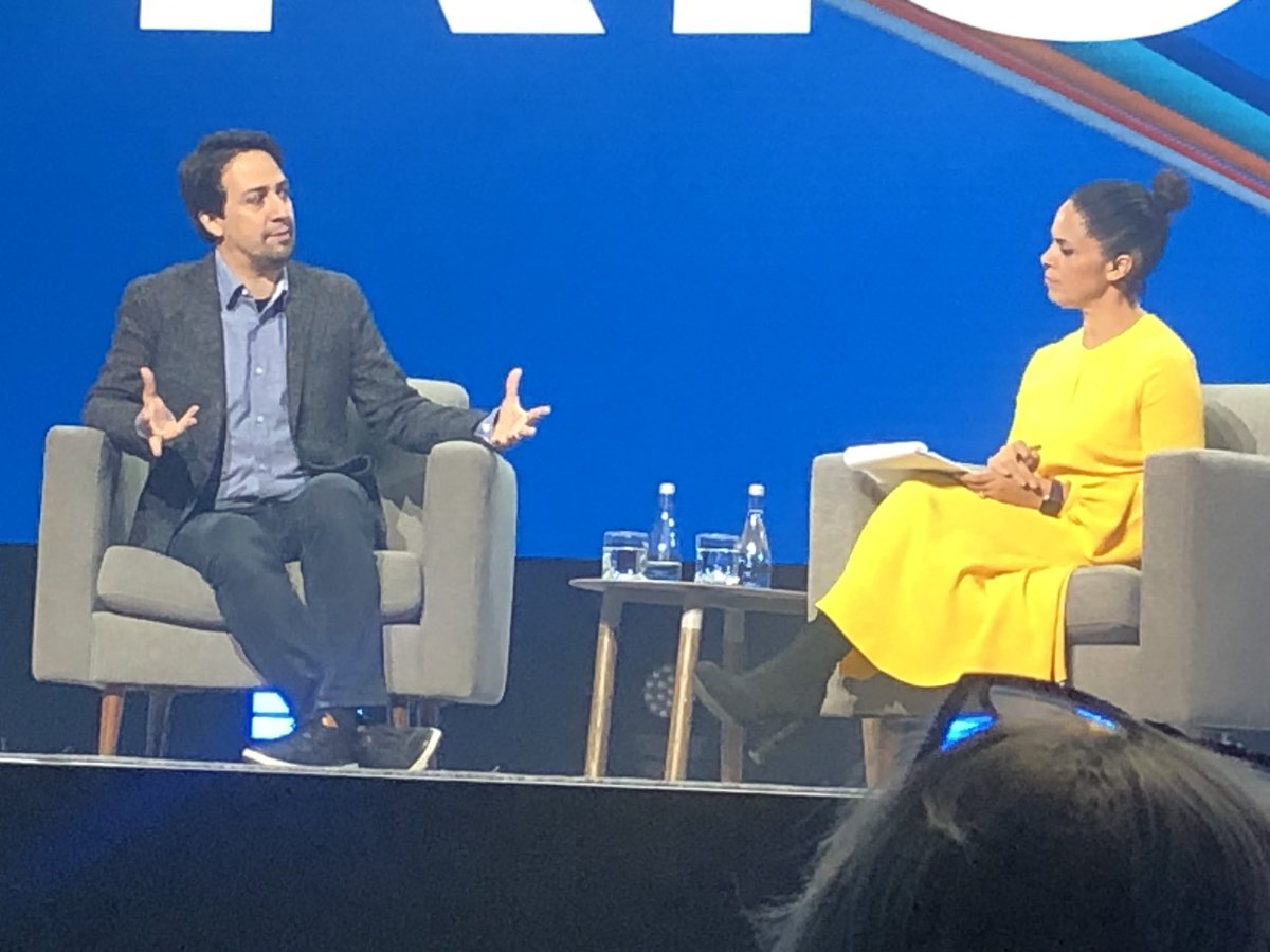 Kudos to <a href="/Workday/">Workday</a> for featuring two powerful latinos in a conversation about leadership and belonging. #wdayrising #SiSePuede <a href="/Lin_Manuel/">Lin-Manuel Miranda</a> <a href="/soledadobrien/">Soledad O'Brien</a> <a href="/Vegalteno/">Luis A. Miranda, Jr.</a>